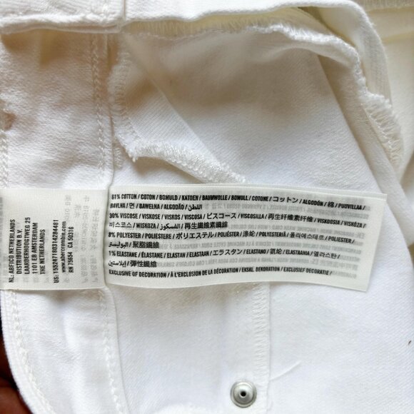 Abercrombie & Fitch White Harper Low Rise Super Skinny Jean size 26 L - Picture 8 of 9